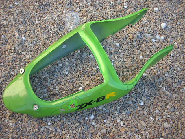 KAWASAKI NINJA ZX6R ZX-6R J1 J2 2000 2001 2002 coques arriere , carrenage AR, qu