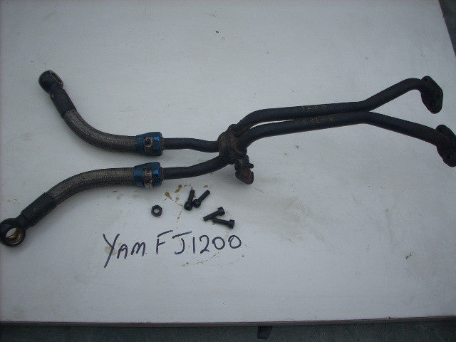 Yamaha FJ 1200 92 (91/93) 3WX durites des huile , OIL COOLER RADIATOR HOSE ,tube