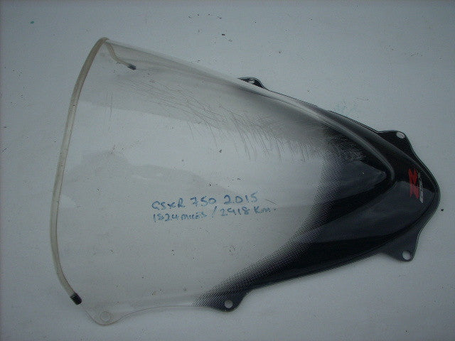 Suzuki GSXR 1000 11-15 L2-5 bulle, flip up dommage screen windscreen damaged Win