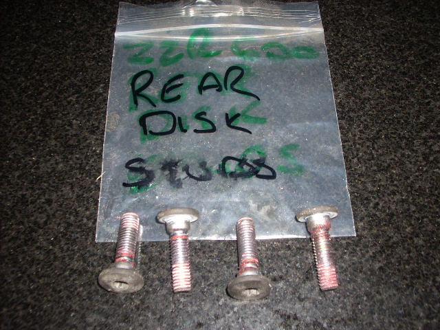 2004 Kawasaki ZZR 600 ZX E11, vis pour disque de frein arriere AR, rear disc stu