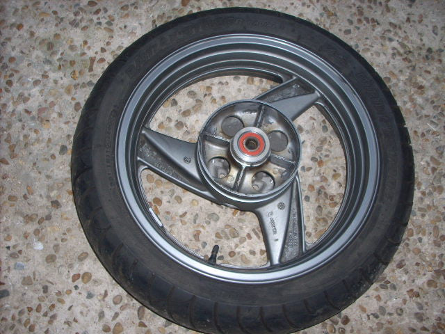 2004 Kawasaki ZZR 600 ZX E11, Jantes Ariere , pneu, rear wheel with tyre, Rad Fe