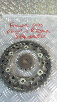 Yamaha Fazer FZS 600 2000 (1998/2003) RJ021 PIGNON AR et AV , couronne, FRONT &