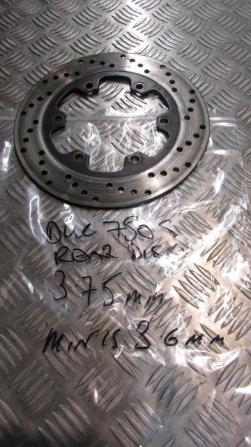 Ducati 750 SS ie 99>03 900 SS,disque de frein arriere AR,, rear disc,,3.75 mm th