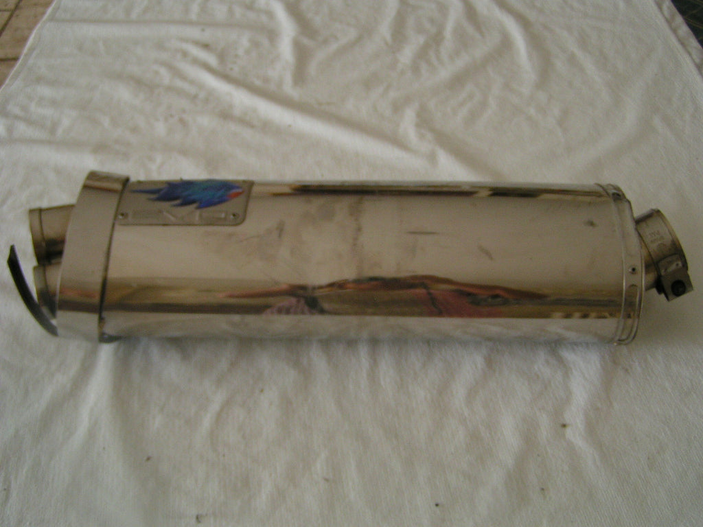 Yamaha YZF R6 RJ RN 04 03 05,  pot échappement, endommagés,  EXHAUST,EVO Blue fl