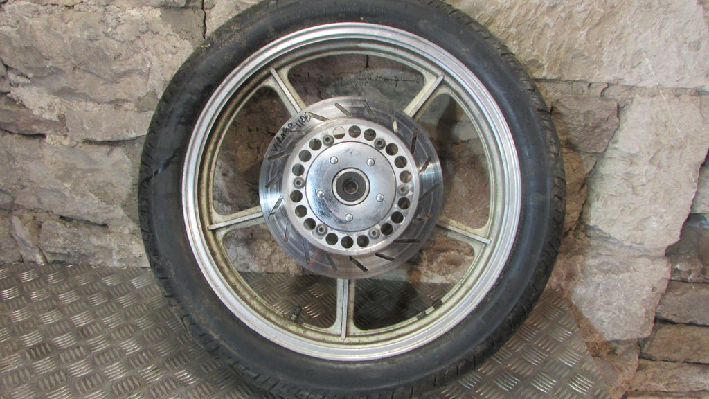 Yamaha Virago XV1100 3LP 1990 Jante AV avant avec pneu et disques ,front wheel w