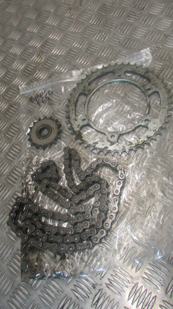 BMW F650 ST Funduro 93/99 kit chaine,,Chain & rear sprocket,, Kettensatz, kit ca