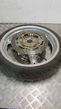 Suzuki SV 650 2002, 99/02 Jante AV avant avec pneu et disques ,front wheel with
