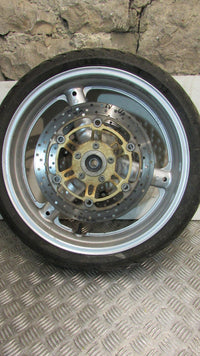 Suzuki SV 650 2002, 99/02 Jante AV avant avec pneu et disques ,front wheel with
