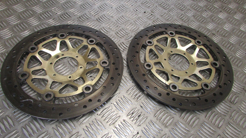 Honda Varadero XL 1000 V SD02, 2003 disques des freins avants AV paire ,,Pair of front discs,,3.6/3.7mm