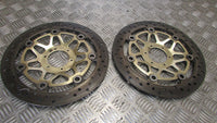 Honda Varadero XL 1000 V SD02, 2003 disques des freins avants AV paire ,,Pair of front discs,,3.6/3.7mm