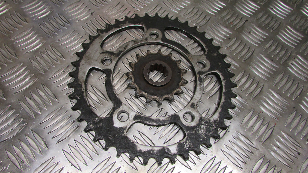 Honda CBF 600 SA 04,05,06,07 Pignon avant et arriere AV AR front & rear sprocket