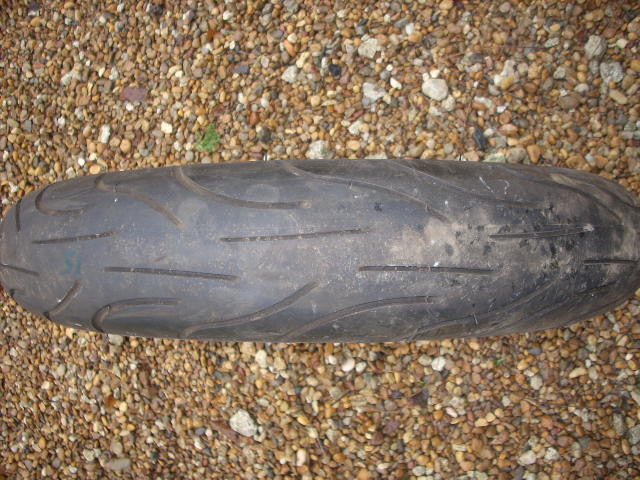 Pneu Moto occasion, Part worn Motorcycle tyre Micheline Pilot 120/17 ZR17 (No 15