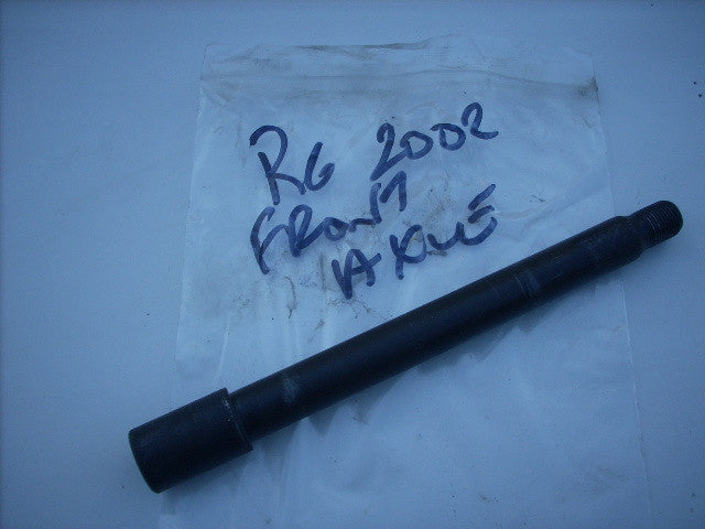 Yamaha YZF R6 5EB 99/02 axe de la rue avant, front axle spindle FRONT WHEEL AXLE