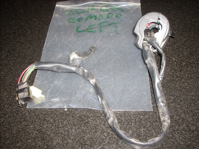2004 Kawasaki ZZR 600 ZX E11, COMODO GUIDON GAUCHE commodo HANDLEBAR SWITCHES LE