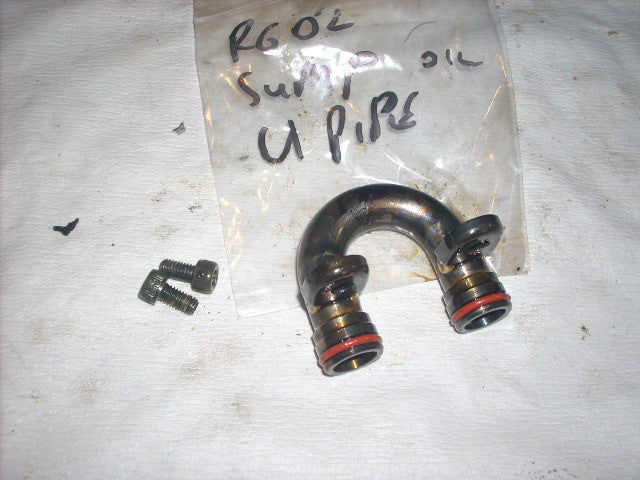 Yamaha YZF R6 5EB 99/02  Huile U tuyau du pan de carter d'huile Oil U pipe from