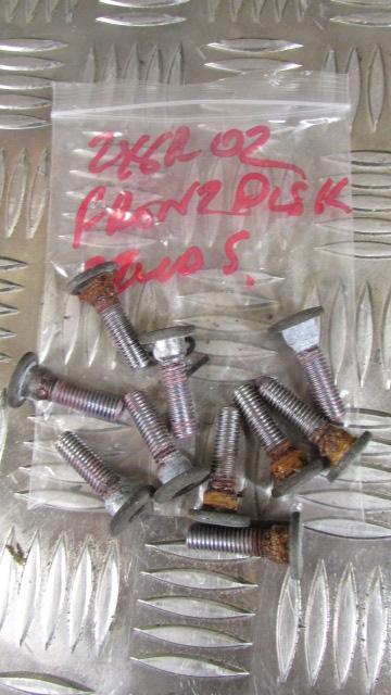 KAWASAKI NINJA ZX6R ZX-6R J1 J2 2000/2 ,vis pour disque de frein avant , front d