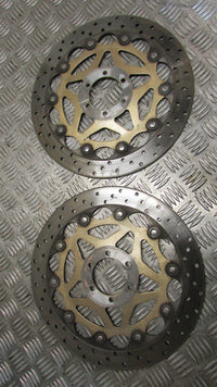 Yamaha XJR 1200 4PU disques des freins avants AV paire ,,Pair of front discs