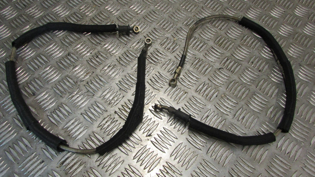 Yamaha XJR 1200 4PU Durite avaition de frein avant ,braided FRONT BRAKE LINES