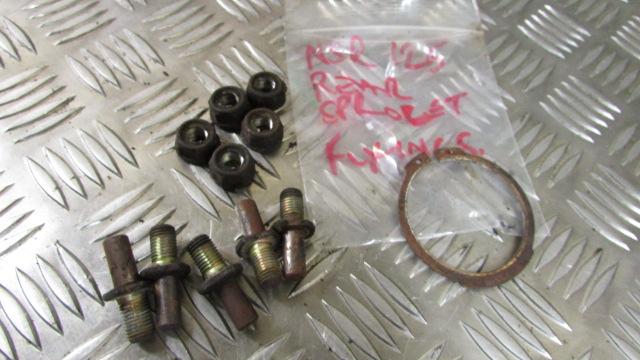Honda NSR125R 2002 (95>03)Foxeye ,PIGNON AR vis, REAR SPROCKET nuts & bolts