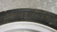 Kymco Agility FR50 2T Jante AV avant avec pneu ,front wheel with tyre