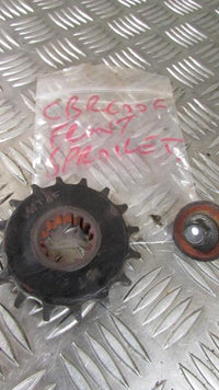 Honda CBR600F5 01-07 pignon avant et écrou de fixation, l'axe de sortie de boite