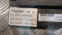 Triumph Street Triple 675 2014 kit serrure , un clef, avec bouchon de réservoir,