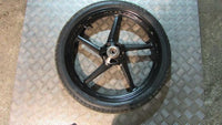 Yamaha YBR 125 2008, 2005>17 Jantes AV avant avec pneu ,front wheel with tyre, ,