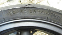 Kawasaki ZR7S 750 FH1A Jante Ariere , pneu, ROUE ARRIÈRE , rear wheel with tyre
