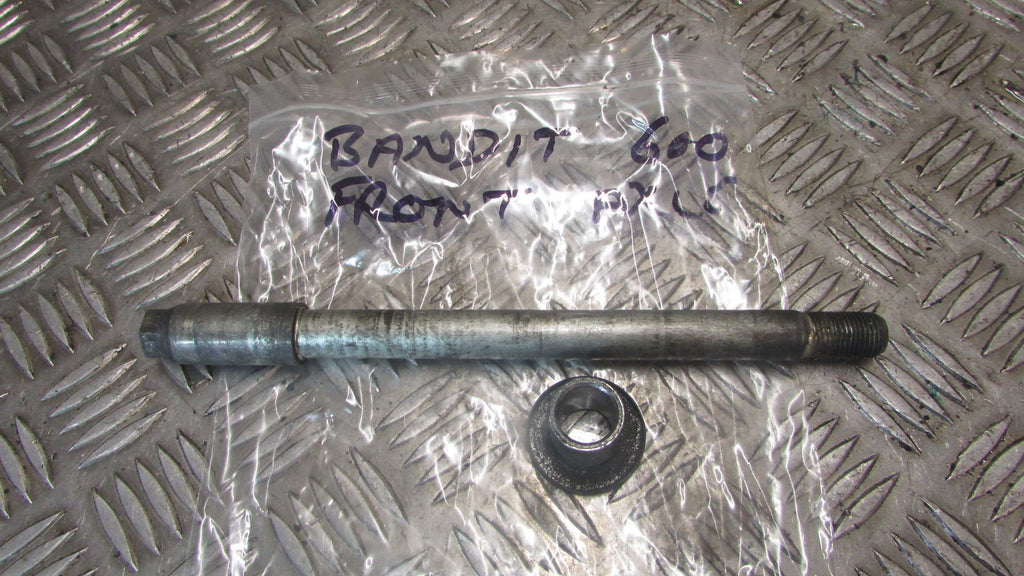 Suzuki Bandit 600 GSF axe de la rue avant,, front axle spindle FRONT WHEEL AXLE