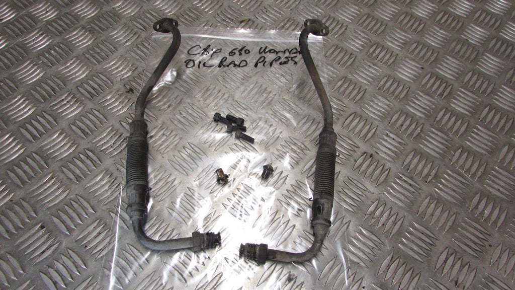 Honda CBX 650e RC13 Nighthawk durites des huile ,,OIL COOLER RADIATOR HOSES, pip