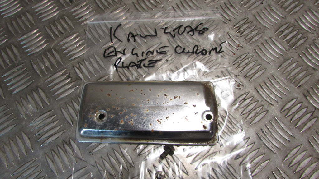 Kawasaki GT 750 87 KZ750 P Cache chrome pour demarure,chrome cover for starter m
