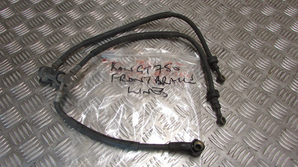 Kawasaki GT 750 87 KZ750 P Durites de frein avant , front BRAKE LINES
