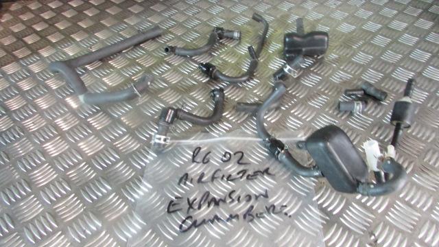 Yamaha YZF R6 99-02 5EB tuyaux filtre AIR BOX, pipes from the AIR filter box to