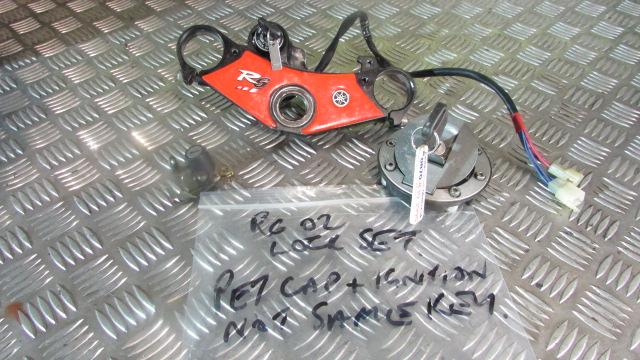 * Yamaha YZF R6 99-02 5EB kit serrure , un clef, avec bouchon de réservoir, serr