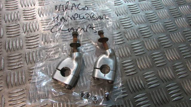 Yamaha Virago XV535 DX 2YL 1998 attache de guidon et ses vis,, HANDLEBAR CLAMPS