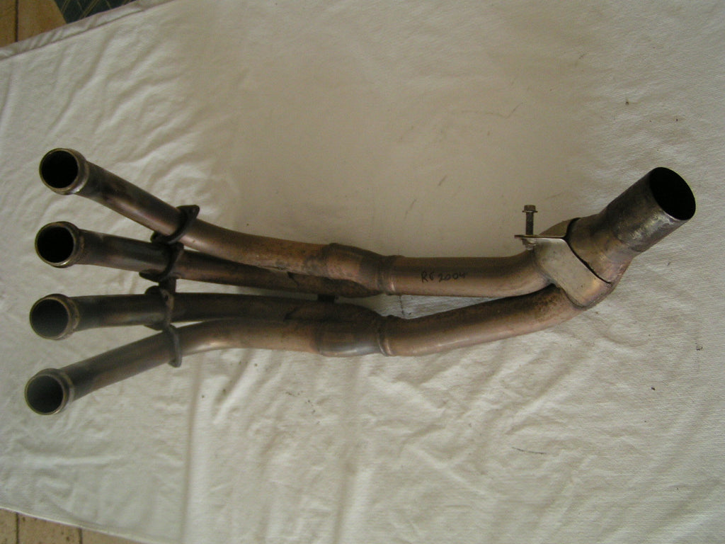 Yamaha YZF R6 RJ RN 04 03 05,  pot échappement, Collecteur Echappement, tuyau de