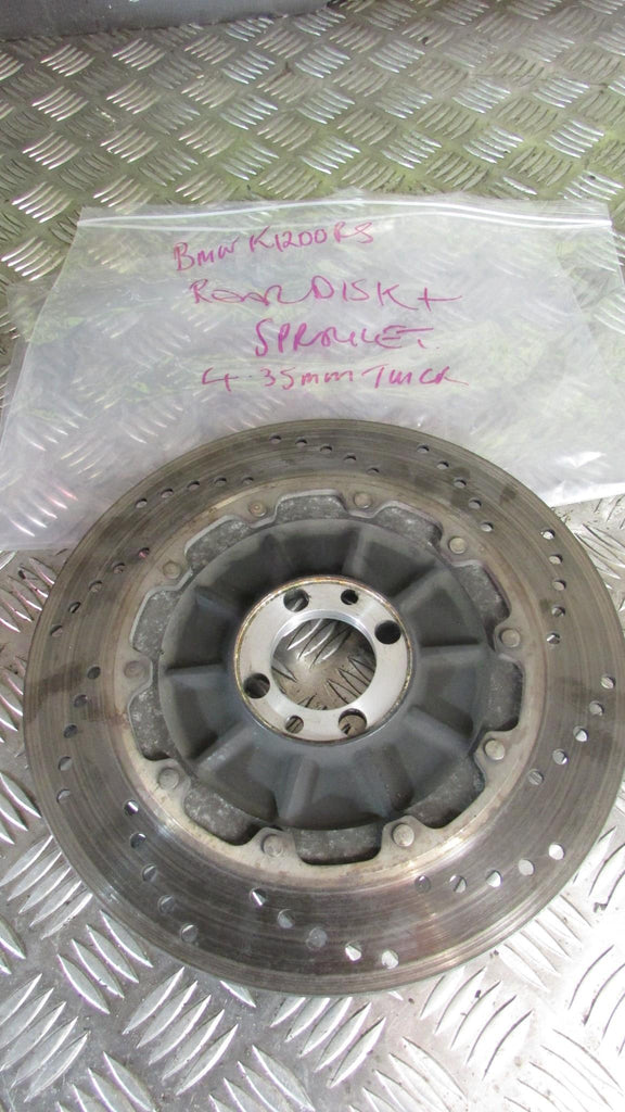 BMW K 1200 RS 2001,disque de frein arriere AR,ABS , rear disc with ABS ring